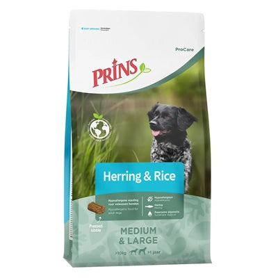 Prins ProCare Adult Hering und Reis hypoallergen für mittelgroße und große Hunde