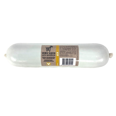 Freds gedämpfte Frischfleischwurst Huhn weizen- und glutenfrei für Hunde
