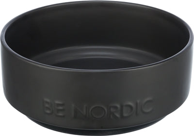 Trixie Be Nordic Futterschale für Hunde aus Keramik und Gummi in Schwarz
