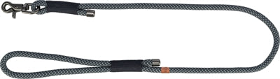 Trixie Soft Rope Hundeleine in Schwarz und Grau – weiche Seil-Führleine