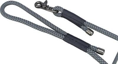 Detailansicht Karabiner Seilmaterial Trixie Soft Rope Leine schwarz grau