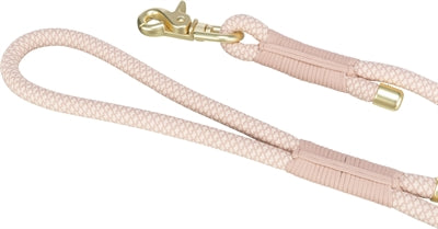 Detailansicht Karabiner Seilmaterial Trixie Soft Rope Leine rosa hellrosa