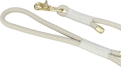 Detailansicht Karabiner Seilmaterial Trixie Soft Rope Leine grau hellgrau