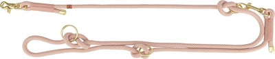 Trixie Soft Rope Hundeleine verstellbar in Rosa und Hellrosa – weiches Seil