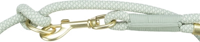 Trixie Soft Rope Hundeleine salbei grün mint am Hund getragen