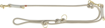 Trixie Soft Rope Hundeleine verstellbar in Grau und Hellgrau – weiches Seil