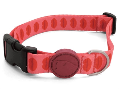 Morso Hundehalsband recycelt Lippenstift rosa robustes Halsband nachhaltig