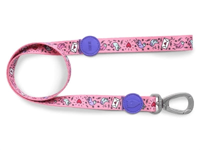 Morso Hundeleine recycelt Sweet Tweet rosa robuste Leine für Hunde nachhaltig