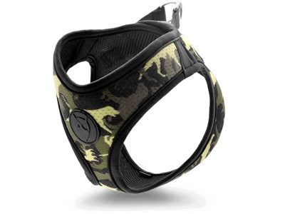 Morso Body Mesh Geschirr Vollmetall Hund Braun recycelt Detailansicht Mesh Material