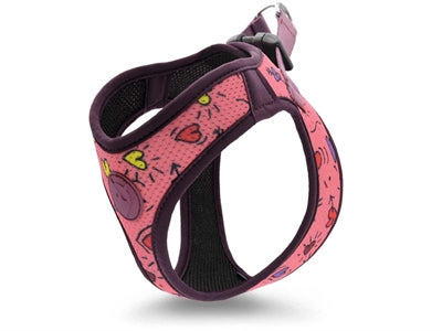 Morso Body Mesh Hundegeschirr recycelt Think Pink rosa atmungsaktives Geschirr