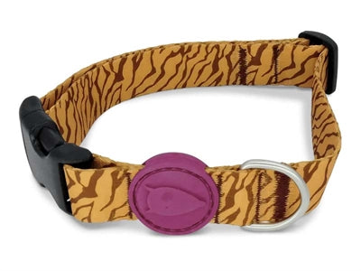 Morso Hundehalsband recycelt Jungle Drum orange farbenfrohes Halsband nachhaltig