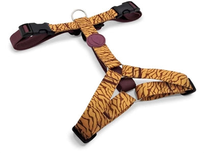 Morso H-Rig Hundegeschirr recycelt Jungle Drum orange bequemes Geschirr nachhaltig