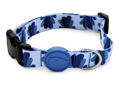 Morso Hundehalsband recycelt Splash blau farbenfrohes Halsband für Hunde nachhaltig