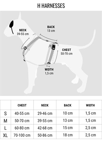 Morso Hundegeschirr H-Rig Recyceltes Gold Kaviar Gold