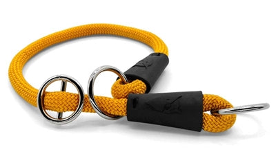 Morso Halbschlupfhalsband normales Seil recycelt gold elegantes Zugstopp-Halsband