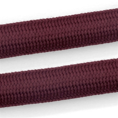 Morso Halbschlupfhalsband weiches Seil pflaume lila Detailansicht – Hundehalsband Schlupf Seil lila weich elegant