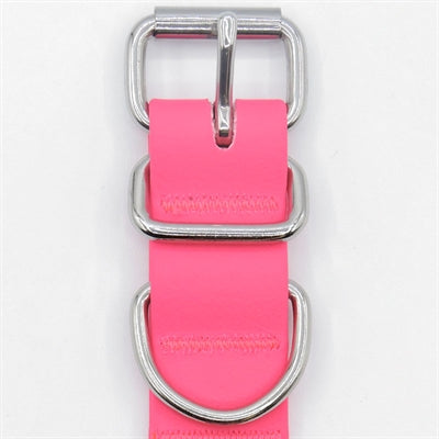 Morso Hundehalsband wasserdicht passion rosa Detailansicht Schnalle – Halsband Hund wasserfest Morso rosa verstellbar
