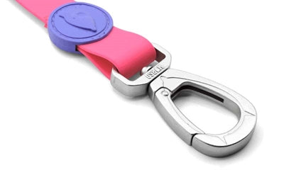 Morso Hundeleine wasserdicht passion rosa Detailansicht Karabiner – Leine Hund wasserfest Morso rosa feminin robust