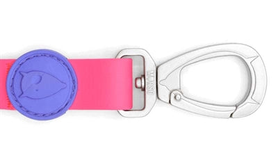 Morso Hundeleine wasserdicht passion rosa am Hund getragen – Hundeleine Morso rosa wasserdicht Spaziergang outdoor