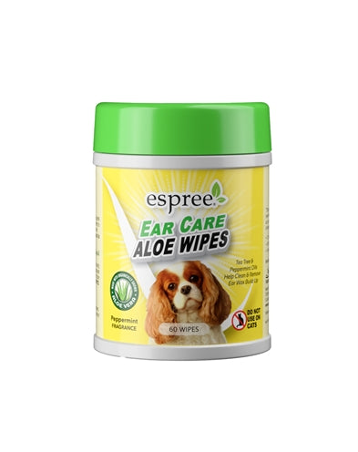 Espree Aloe Ohrenpflege-Tücher für Hunde sanfte Reinigung der Hundohren