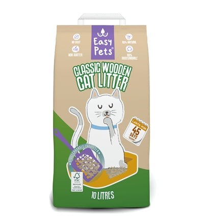 Easypets biologisch abbaubare Holzpellets Katzenstreu natürlich und umweltfreundlich