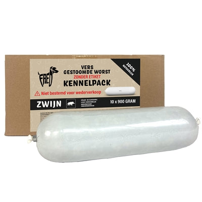 Freds gedämpfte Frischfleischwurst Kennelpack Wildschwein getreidefrei glutenfrei Hundefutter
