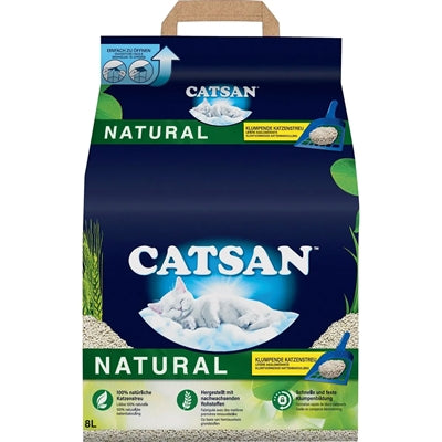 Catsan Natural pflanzliche Katzenstreu biologisch abbaubar und klumpend