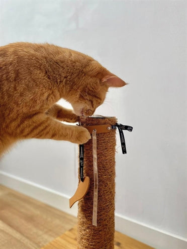 Martin Leana Kicker Katzenspielzeug recycelt Detailansicht – Kicker Katze Minze Stoff sortiert Farben