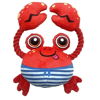 Fofos Sealife Krabbe maritimes Hundespielzeug aus der Meerestier-Serie