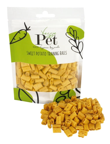 Veggie Pet Süßkartoffel-Trainingsbälle vegetarische Belohnungssnacks für Hunde