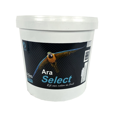 Hareco Ara Select Premium-Papageienfutter mit Pellets für Aras