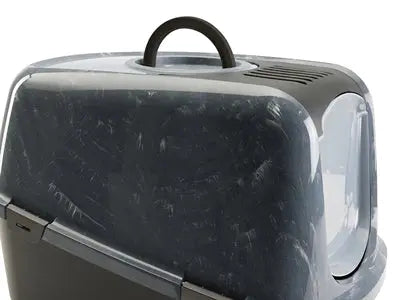 Savic Katzentoilette Nestor Jumbo Marmor Grau/Schwarz