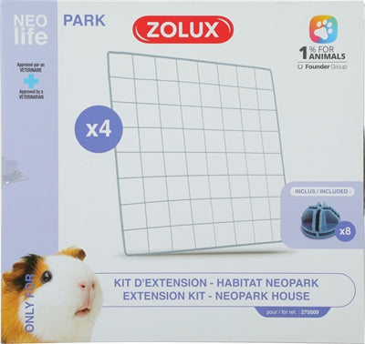 Zolux Neolife Neopark Erweiterungsset Netzpaneele für Meerschweinchen-Gehege