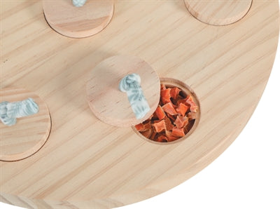 Zolux Neolife Leckerli-Tablett Kaninchen Detailansicht – Holztablett Kleintier Fütterung Nahaufnahme