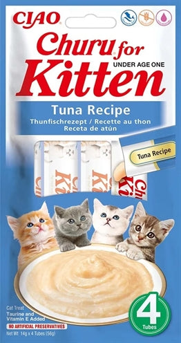 Inaba Churu cremiger Katzensnack mit Thunfisch speziell für Kätzchen