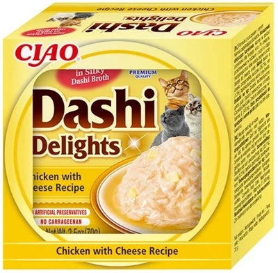 Inaba Dashi Delights Katzenfutter Huhn mit Käse in Dashi-Brühe