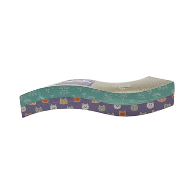 Easypets Katzenkratzbaum Welle Design – Kratzmöbel Katze Sisal Wellenform Spielplatz Ruheplatz
