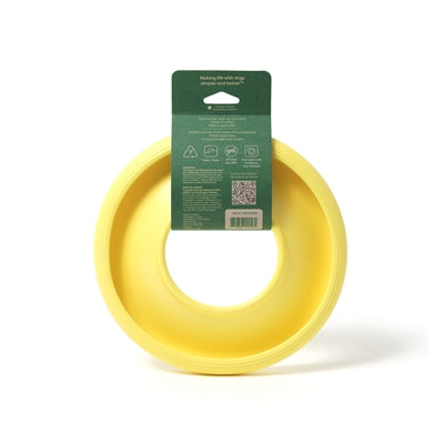 Earth Rated Flyer Toy TPE Nahaufnahme – recycelbares Hundespielzeug Frisbee Detail