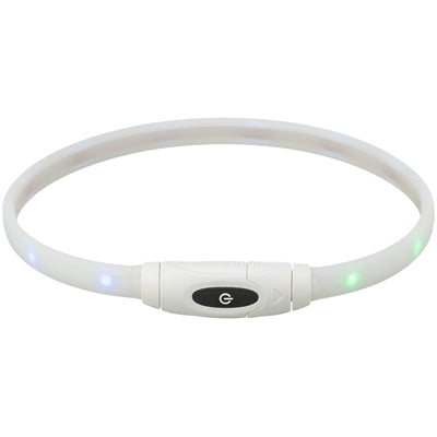 Trixie leuchtendes Hundehalsband USB Silikon wiederaufladbar – Multicolour Sicherheitslicht