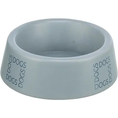 Trixie Fressnapf/Trinknapf Hunde Keramik Grau-Blau