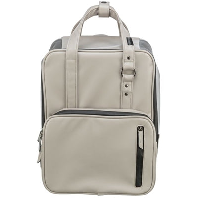 Trixie Citystyle Hunderucksack Grau Nahaufnahme – gepolsterter Tragerucksack kleine Hunde Detail