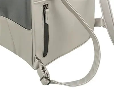 Trixie Hunde-Rucksack Citystyle Kunstleder Hellgrau