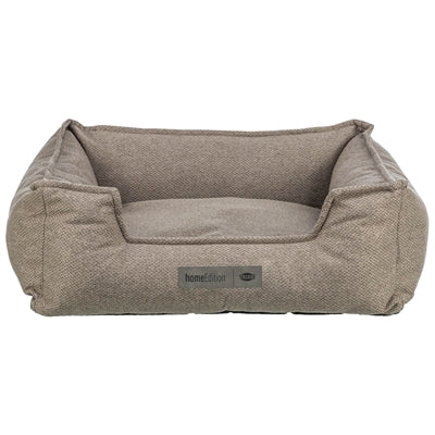 Trixie Hundekorb Liano eckige Form in Taupe mit weicher Polsterung