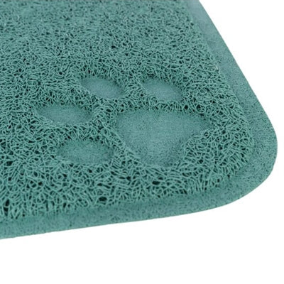 Trixie Katzenklo Reinigungsmatte PVC salbei Detailansicht – Streumatte Oberfläche Textur Nahaufnahme