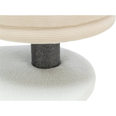 Trixie Kratzbaum Marco Weiss Beige – Katzen Kratzmöbel Höhle Sisal Liegeplatz stabil groß
