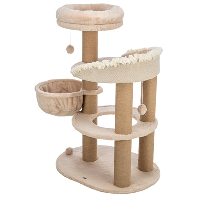 Trixie Kratzbaum Boho Filippo Beige – Katzen Kratzmöbel Naturmaterial Sisal Plattform stabil