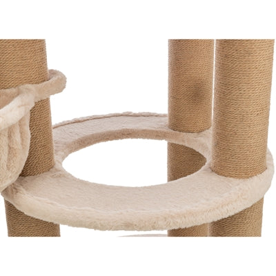 Trixie Kratzbaum Boho Filippo Detailansicht – Kratzmöbel beige Sisal Liegefläche Nahaufnahme