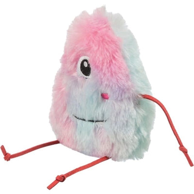 Trixie Monster Plüsch Katzenminze Rosa Detailansicht – weiches Katzenspielzeug pink seitlich