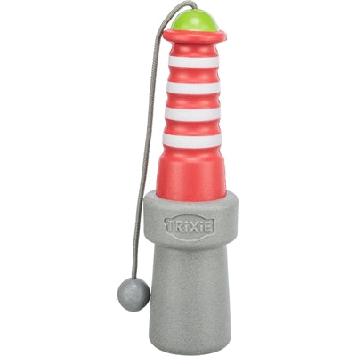 Trixie Aqua Leuchtturm aus TPR, schwimmendes Wasserspielzeug für Hunde