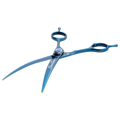 Mikki Doodle-Schere gebogen – Hundeschere geschwungen Fellpflege Edelstahl Doodle Locken